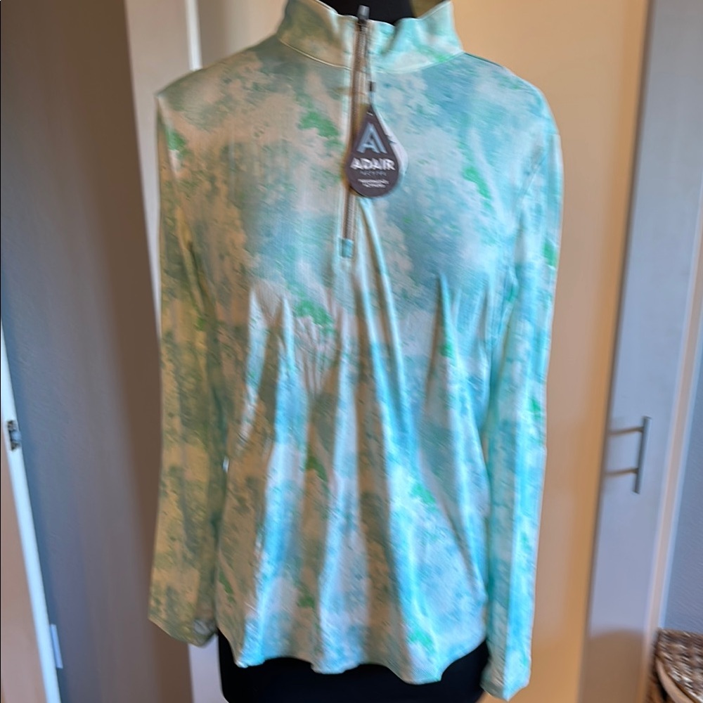 Adair Women's Blue and Green Blouse